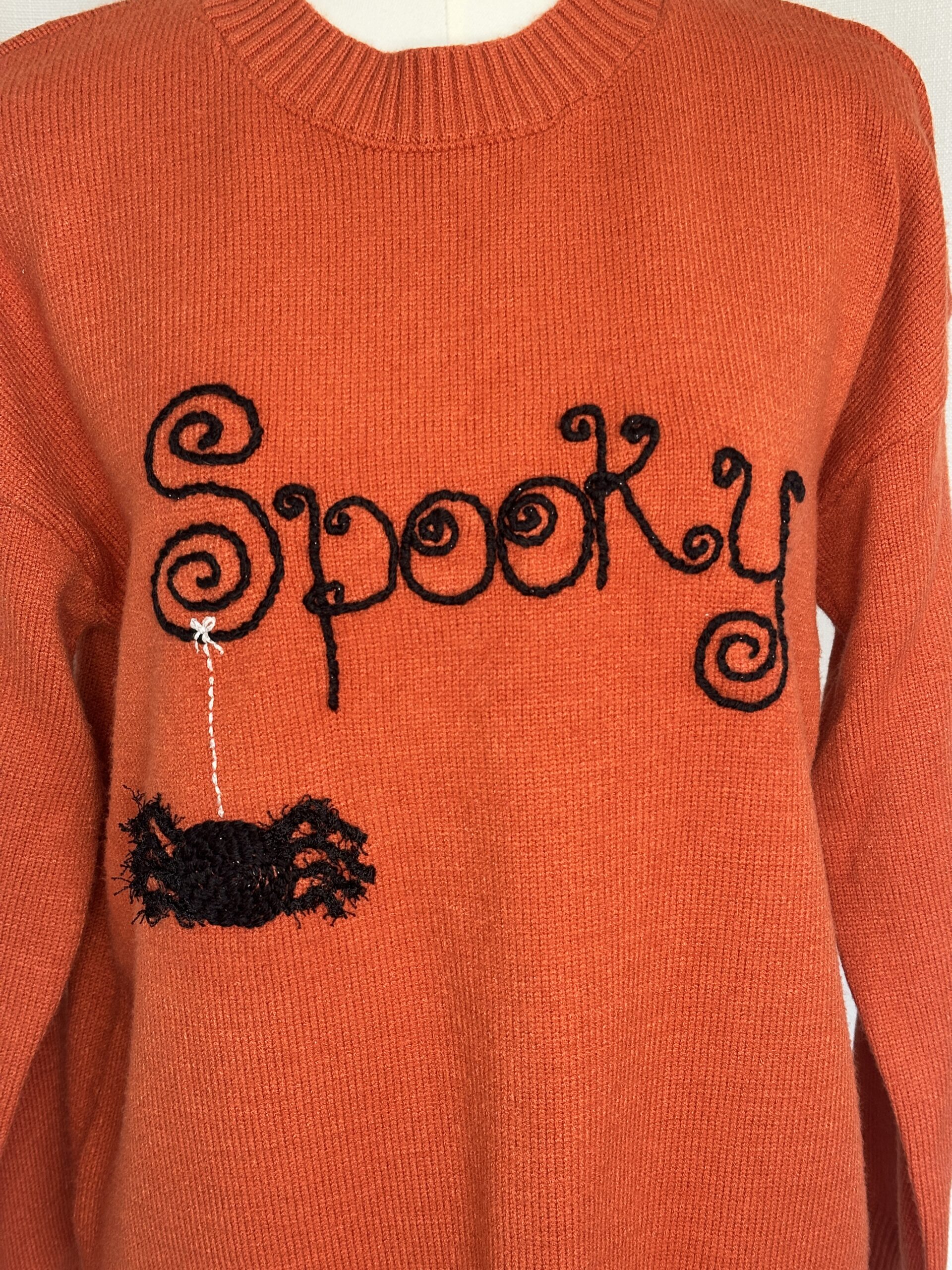 Spooky Season sweater workshop sample
